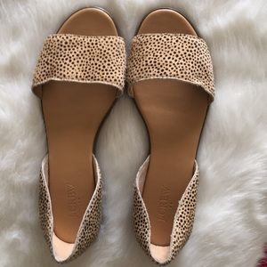 JCREW animal print flats